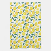Waterverf citroenmotief theedoek (Verticaal)