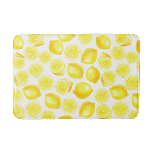Waterverf-citroenontwerp Badmat (Voorkant)