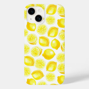 Waterverf-citroenontwerp Case-Mate iPhone Case