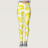 Waterverf-citroenontwerp Leggings (Voorkant)