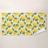 Waterverf citroenpatroon badhanddoek (Badhanddoek)