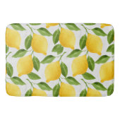 Waterverf citroenpatroon badmat (Voorkant)