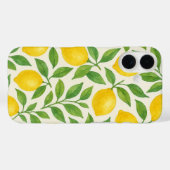 waterverf citroenpatroon Case-Mate iPhone case (Achterkant (horizontaal))