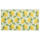 Waterverf citroenpatroon kussensloop (Voorkant)