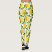 Waterverf citroenpatroon leggings (Achterkant)