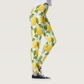 Waterverf citroenpatroon leggings (Rechts)