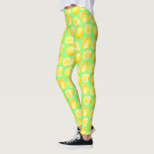 Waterverf citroenpatroon leggings (Links)
