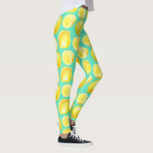 Waterverf citroenpatroon leggings (Rechts)