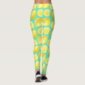 Waterverf citroenpatroon leggings (Achterkant)