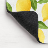 Waterverf citroenpatroon muismat (Hoek)