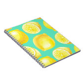 Waterverf citroenpatroon notitieboek (Rechterzijde)