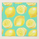 Waterverf citroenpatroon sjaal<br><div class="desc">Lemons geschilderd in waterverf op papier dan patroon gemaakt in Photoshop.</div>