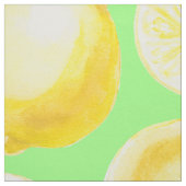 Waterverf citroenpatroon stof (Swatch)