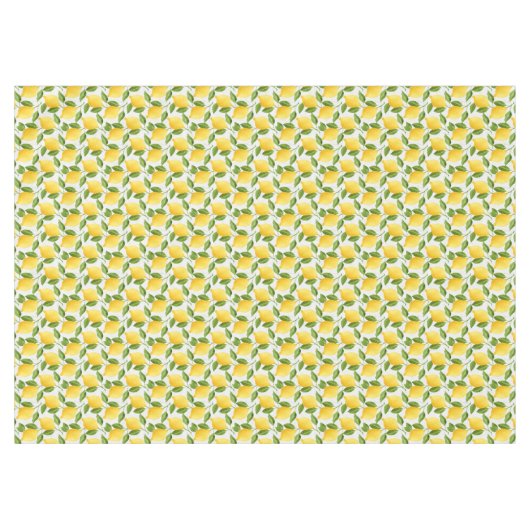 Waterverf citroenpatroon tablecloth tafelkleed (Voorkant (Horizontaal))