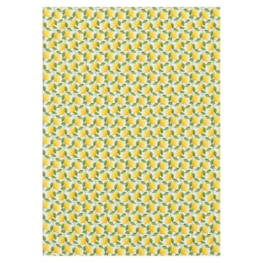 Waterverf citroenpatroon tablecloth tafelkleed (Voorkant)