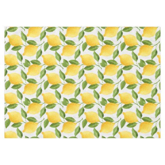 Waterverf citroenpatroon tafelkleed (Voorkant (Horizontaal))
