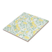 Waterverf Citroenpatroon Zachte Pastels Tegeltje (Zijkant)