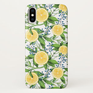 Waterverf Citroenschijfjes en Foliage Pattern Case-Mate iPhone Case