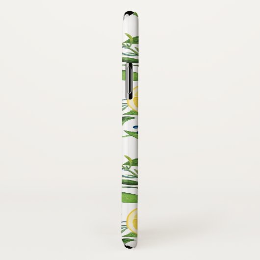 Waterverf Citroenschijfjes en Foliage Pattern Case-Mate iPhone Case (Achterkant / rechts)