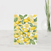 Waterverf citroentuin met foto bruiloft (Achterkant)