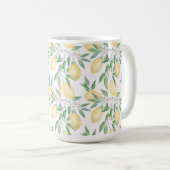 Waterverf citroenvruchtencitrusvruchten koffiemok (Voorkant rechts)