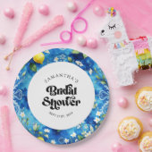 Waterverf Citrus Amalfi Coast Vrijgezellenfeest Papieren Bordje (Feest)