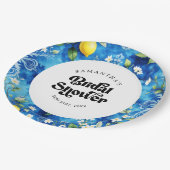 Waterverf Citrus Amalfi Coast Vrijgezellenfeest Papieren Bordje (Gekanteld)