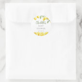 Waterverf Citrus Baby shower Favoriet Ronde Sticker (Tas)
