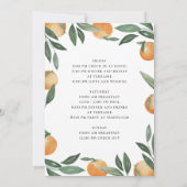 Waterverf citrus bachelorette weekeinde kaart (Achterkant)