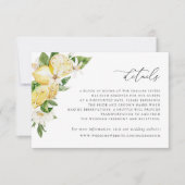 Waterverf Citrus Blossom Groen Details Kaart (Voorkant)