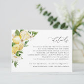 Waterverf Citrus Blossom Groen Details Kaart (Staand voorkant)