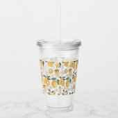 Waterverf Citrus & Bosbes Patroon Acryl Drinkbeker (Rechts)