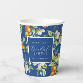 Waterverf Citrus Botanische Bruidsontbijt  Papieren Bekers (Voorkant)