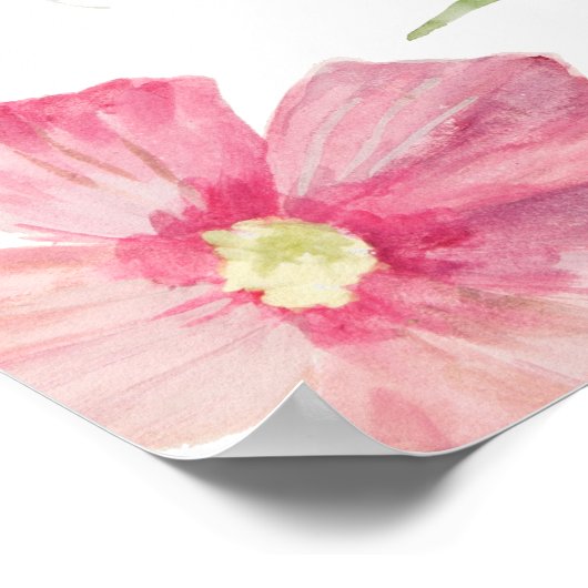 Waterverf Citrus Bruids Brunch Bruiloft Feest Poster (Hoek)