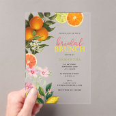 Waterverf Citrus Bruids Brunch Vrijgezellenfeest Acryl Uitnodigingen (Insitu (Draagbaar))