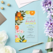 Waterverf Citrus Bruids Brunch Vrijgezellenfeest Acryl Uitnodigingen (Insitu (Huwelijk))
