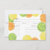Waterverf citrus Bruids douche (Voorkant)