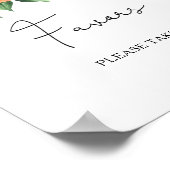 Waterverf citrus - bruidsgeschenken, neem er een poster (Hoek)