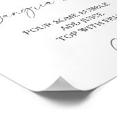 Waterverf citrus citroen - sangria bar poster (Hoek)