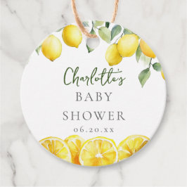 Waterverf Citrus Citrus Baby shower Dank u Bedankjes Labels