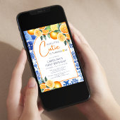 Waterverf Citrus eerste verjaardag Kaart