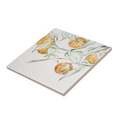 Waterverf Citrus Fruit Clementine Cutie Tegeltje (Zijkant)