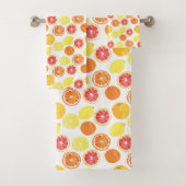 Waterverf Citrus Fruit Pattern Bad Handdoek (Insitu)
