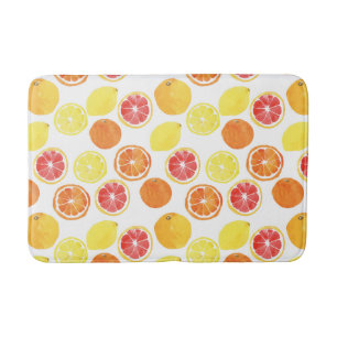 Waterverf Citrus Fruit Pattern Badmat