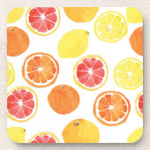 Waterverf Citrus Fruit Pattern Bier Onderzetter (Voorkant)