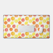 Waterverf Citrus Fruit Pattern Bureaumat (Keyboard & Muis)