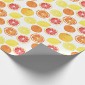 Waterverf Citrus Fruit Pattern Cadeaupapier (Hoek)