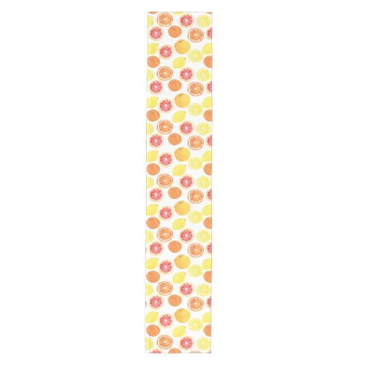 Waterverf Citrus Fruit Pattern Medium Tafelloper (Voorkant)