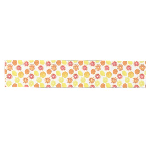 Waterverf Citrus Fruit Pattern Medium Tafelloper (Horizontaal)