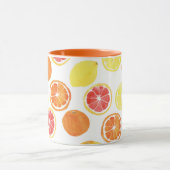 Waterverf Citrus Fruit Pattern Mok (Midden)